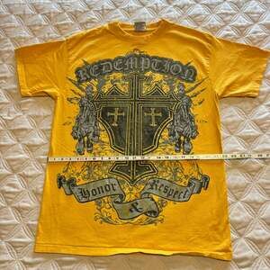 Raw State Cyber Y2K Cross Wing Grunge T-shirt